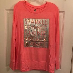 Pink soft knit shirt